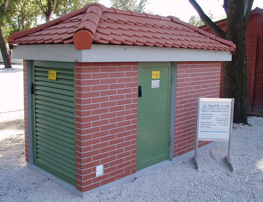 250–400 kVA teljesítményű betonházas végponti transzformátorállomás - Vilszerker Kft.