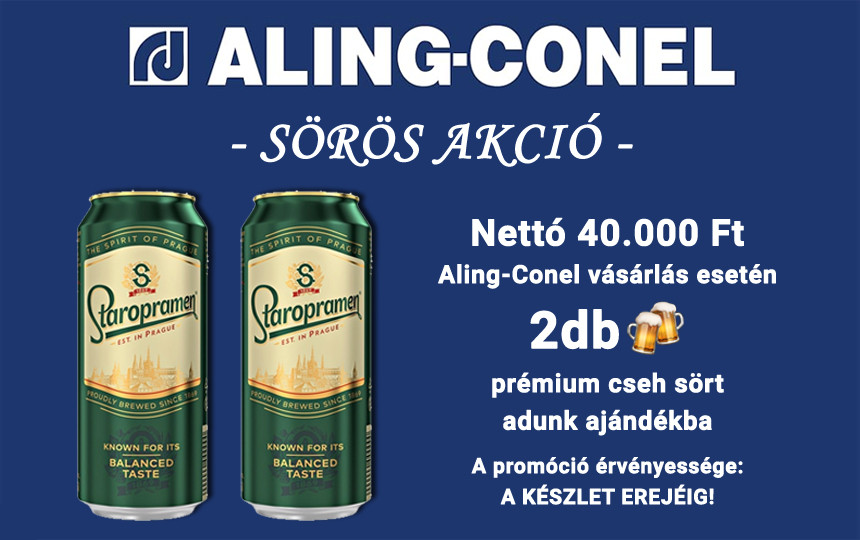 Aling-Conel sörös akció 2025 - Vilszershop.hu