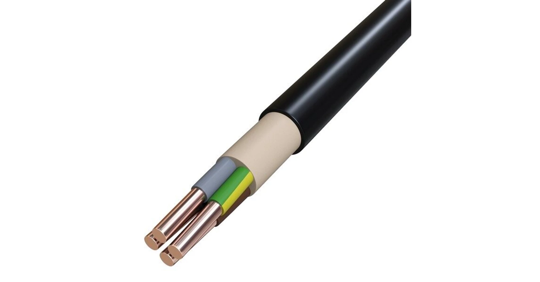 PRYSMIAN E-YY-J 4x 4 RE (0,6/1kV) (drum), Réz földkábel, tömör erű ...