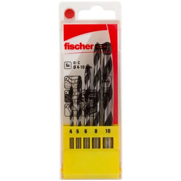 FISCHER Betonfúró készlet, DIN 8039, 4-10mm (5 db) (536606)