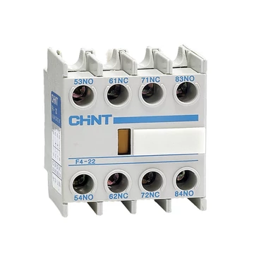 CHINT segédérintkező F4-22 2NO+2NC előlapra (NC1 és NC8 mágneskapcsolóhoz) (CH-248504)