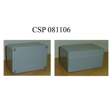 CSATÁRI PLAST CSP 081106 poliészter doboz, üres, 80x110x60mm, IP 65 szürke, halogénmentes (CSP 10081106)
