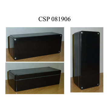 CSATÁRI PLAST CSP 081906 poliészter doboz, üres, 80x190x60mm, IP 65 szürke, halogénmentes (CSP 10081906)