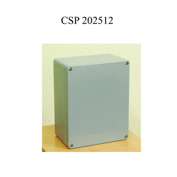 CSATÁRI PLAST CSP 202512 poliészter doboz, üres, 200x250x120mm, IP 65 szürke, halogénmentes (CSP 10202512)