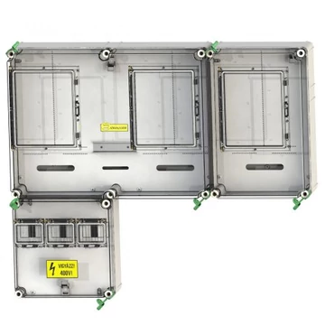 CSATÁRI PLAST PVT 7590 Á-V-H Fm-SZ Felületre szerelhető direkt mérőhely (PVT 1530 FF fő földelősín modullal) (CSP21.E026)