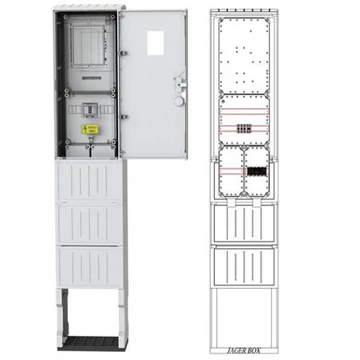 CSATÁRI PLAST PVT-K-L Fm-40 Szabadon álló direkt mérőhely (CSP21.ES118)