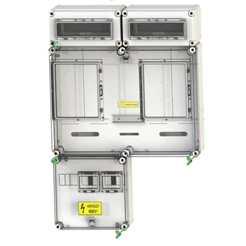 CSATÁRI PLAST PVT 6075 Á-V Fm-SZ ÁK Felületre szerelhető direkt mérőhely (PVT 1530 FF fő földelősín modullal) (CSP21.E020ÁK)