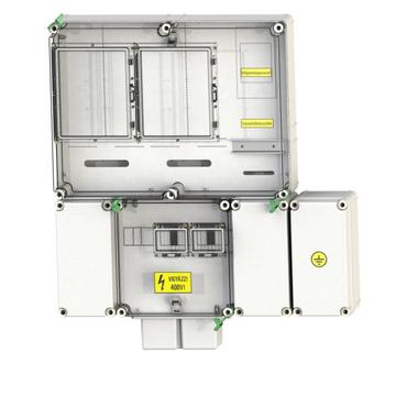 CSATÁRI PLAST PVT 6075 Á-V Fm 80A-K KF Felületre szerelhető direkt mérőhely (CSP21.E022KF)