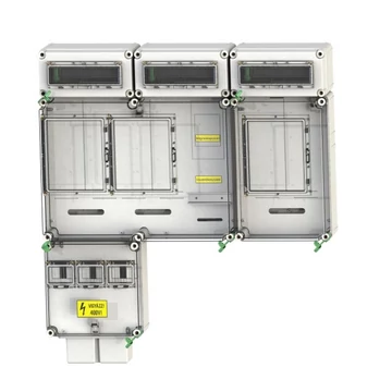 CSATÁRI PLAST PVT 7590 Á-V-H Fm 80A-K-ÁK Felületre szerelhető direkt mérőhely (PVT 1530 FF fő földelősín modullal) (CSP21.E028ÁK)