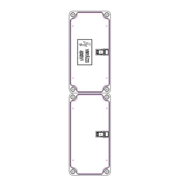 CSATÁRI PLAST PVT 1530 FO2-35-CS Modul szekrény (CSP21.a095)