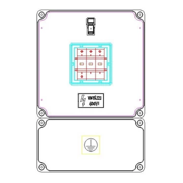CSATÁRI PLAST PVT 3030 TFL1 Modul szekrény (CSP21.a106)