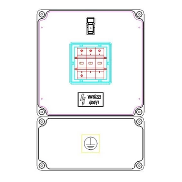 CSATÁRI PLAST PVT 3030 TFL2 Modul szekrény (CSP21.a107)