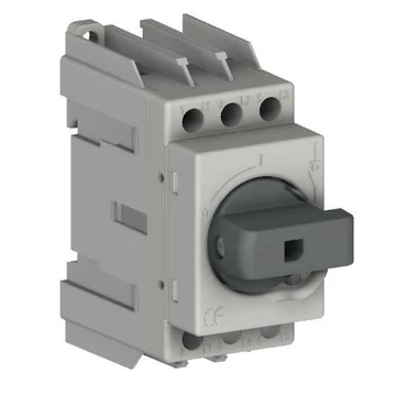 TECHNOELECTRIC SD1 3x40A Moduláris terheléskapcsoló, 3x40A, 0-1 állás, közvetlen kar (fekete) (19303)