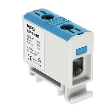 MOREK OTL50 Fővezetéki sorkapocs, 1xAl/Cu, 1,5-50mm2, 1500V, kék (MAA1050B10)