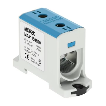 MOREK OTL150 Fővezetéki sorkapocs, 1xAl/Cu 25-150, 1500V, kék (MAA1150B10)