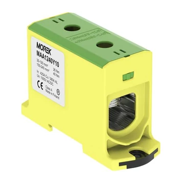 MOREK OTL240 Fővezetéki sorkapocs, 1xAl/Cu 35-240, 1500V, zöld/sárga (MAA1240Y10)