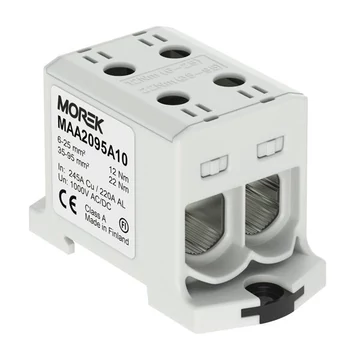 MOREK OTL95-2 Fővezetéki sorkapocs, 2xAl/Cu 6-95 mm2,1500V, szürke (MAA2095A10)