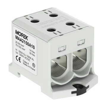 MOREK OTL150-2 Fővezetéki sorkapocs, 2xAl/Cu 25-150, 1500V, szürke (MAA2150A10)