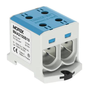 MOREK OTL150-2 Fővezetéki sorkapocs, 2xAl/Cu 25-150, 1500V, kék (MAA2150B10)