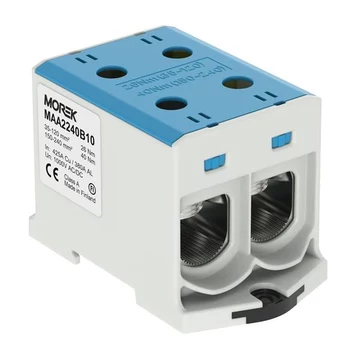 MOREK OTL240-2 Fővezetéki sorkapocs, 2xAl/Cu 35-240, 1500V, kék (MAA2240B10)