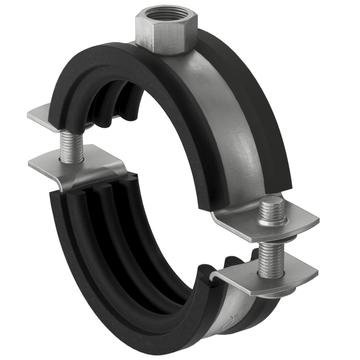 FISCHER FRS 20-24 A2 (1/2”) csőbilincs hangszigetelő betéttel, M8, korrózióálló - (20036925) (560577) (64536)