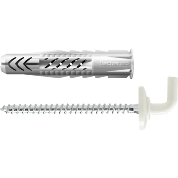 FISCHER UX 8X50 WH N univerzális dübel peremmel, négyszög kampóval, fehér (94413)
