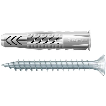 FISCHER UX 6X35R S/20 Univerzális dübel peremmel és csavarral (94758)