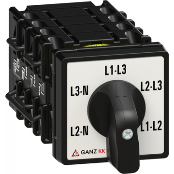 GANZ KK0-20-6036 voltmérő átkapcsoló / nyitott / 20A / 60° (1AC6036AA00M40)