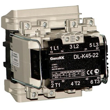 GANZ DL-K45-22/24V mágneskapcsoló / 45 kW (AC-3, 400V) (200-4517-010-DL)