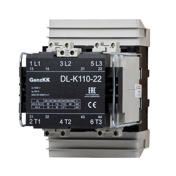 GANZ DL-K110-22/220-230V mágneskapcsoló / 110 kW (AC-3, 400V) (200-4529-650-DL)
