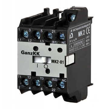 GANZ MK2-01/24V minikontaktor / 2,2 kW (AC-3, 400V) (220-3720-011)