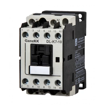 GANZ DL-K7-10/110V mágneskapcsoló / 7,5 kW (AC-3, 400V) (300-0002-030-DL)
