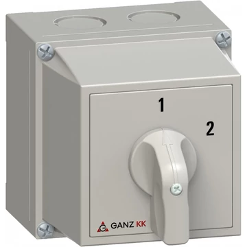 GANZ KKM0-20-6004 átkapcsoló 0 állás nélkül / tokozott / 3P / 20A / 60° (3AC6004XB00S40)
