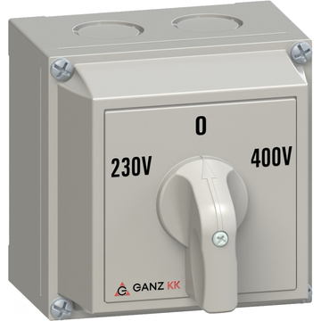 GANZ KKM0-20-6066 átkapcsoló 0 állással / tokozott / 20A / 60° (3AC6066XB00S20)