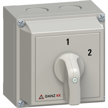 GANZ KKM0-20-6476 átkapcsoló 0 állás nélkül / tokozott / 1P / 20A / 60° (3AC6476XB00S20)