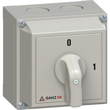 GANZ KKM0-20-9002 KI-BE kapcsoló / tokozott / 3P / 20A / 90° (3AC9002XB00S20)