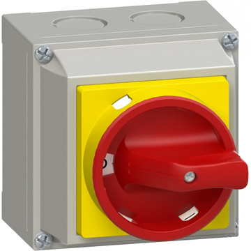 GANZ KKMV0-20-9021 vészleállító kapcsoló / tokozott / 20A / 90° (3VC9021EL00S25)