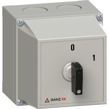 GANZ KKMZ1-32-6002 KI-BE kapcsoló / tokozott-kulcsos / 3P / 32A / 60° (4ZF6002XZ00S20)