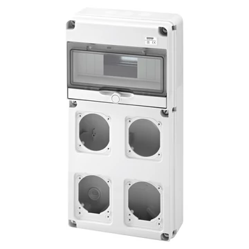GEWISS Q-DIN 10 M 2 MODULOS IEC 16A + 2 IEC 16/32 A IP65 (GW68003N)