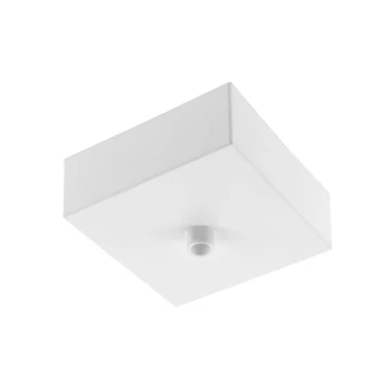 GTV Mennyezetrózsa, IP20, max 250W, szögletes, műanyag, fehér, 80 x 80 x 38 mm (GTV-AE-MAS80X80-00)