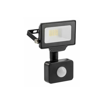 GTV LED reflektor mozgásérzékelővel G-TECH, 10W, 1000lm, 220-240V/AC, 4000K, IP65, fekete (GTV-GT-GCR10W-40)