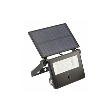 GTV SOLAR LED reflektor mozg.é, 5,5V/2W, 2000lm, 2600mA, 6400K, IP65, 120°,cserélhető Li-ion akku, black (GTV-LD-LUMOSII-2000-6)