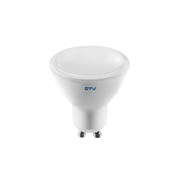GTV LED fényforrás, DIMMERELHETŐ, GU10, 7W, 600lm, 61mA, 3000K, 120°, 180-250V/AC (GTV-LD-SPCGU10-7W)