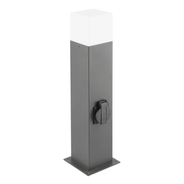 GTV Kerti lámpatest LARGO, max 15W, IP44, 220-240V/AC, E27, aluminium+PC (GTV-OS-LARGP40G-30)