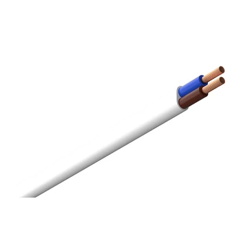 H03VVH2-F 2x 0,75 mm2 fehér (ring), MTL 2x0,75 (300/300V) PVC lapos vezeték (20222356)"