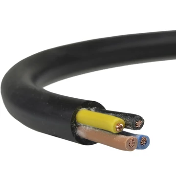H05VV-F 4G 1 fekete fekete (ring), MT 4x1 (300/500V) hajlékony tömlővezeték (20210508)