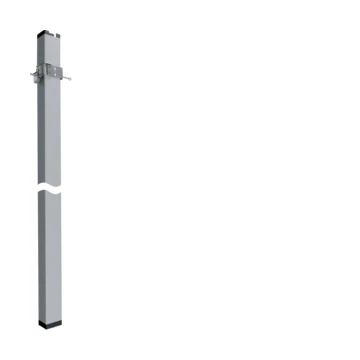 HAGER Energiaoszlop DA200, 1 rekeszes, szorító szereléstechnikával, 2800mm magas, alumínium (DAK802800ELN)