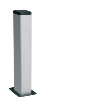HAGER Energiaoszlop, 2 rekeszes, 650mm magas, alumínium (DAP280650ELN)