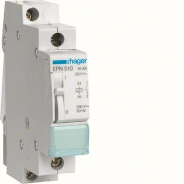 HAGER Impulzusrelé, 1 záró 16 A 230 V/110 V (EPN510)