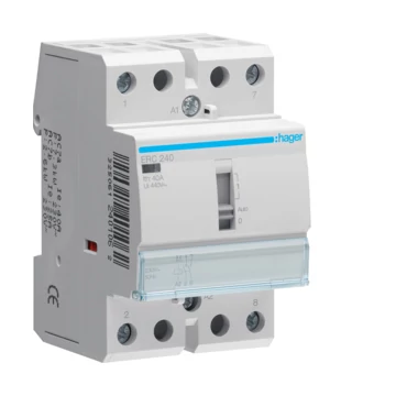 HAGER Mágneskapcsoló, 2Z, 40A, 230V AC, I-0-II, moduláris (ERC240)